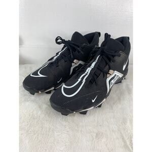 Nike Alpha Menace Shark 3 CV0582‑001 Black Football Cleats Men’s Size 11